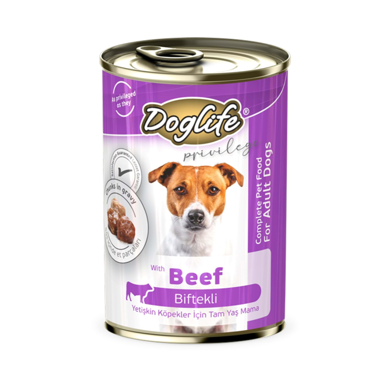 Doglife DLF13 Biftekli Köpek Konserve 400gr 12li